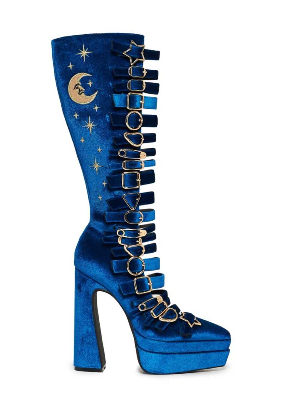 Koi Footwear
Cyberspace Celestial Long Boots - Blue